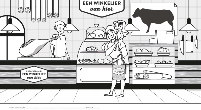 Doe mee aan de kleurwedstrijd "Ik koop lokaal" en win leuke prijzen!